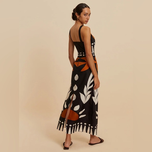 Commense Cutout Zipper Sleeveless Floral Dress - Picture 2 of 10